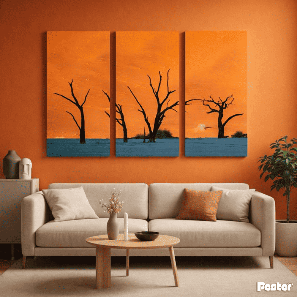 Savannah Embers - 3 Panel Wall Art - #3SA012 - Postor.pk