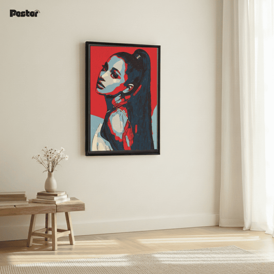 The Ariana Grande Pop Art Statement Piece - Framed Poster #P122 - Postor.pk