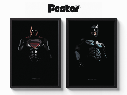 Superman X Batman Framed Poster Set - #P091