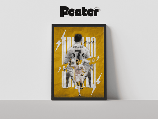 Cristiano Ronaldo "Sii!" Celebration Framed Art Poster - #P018