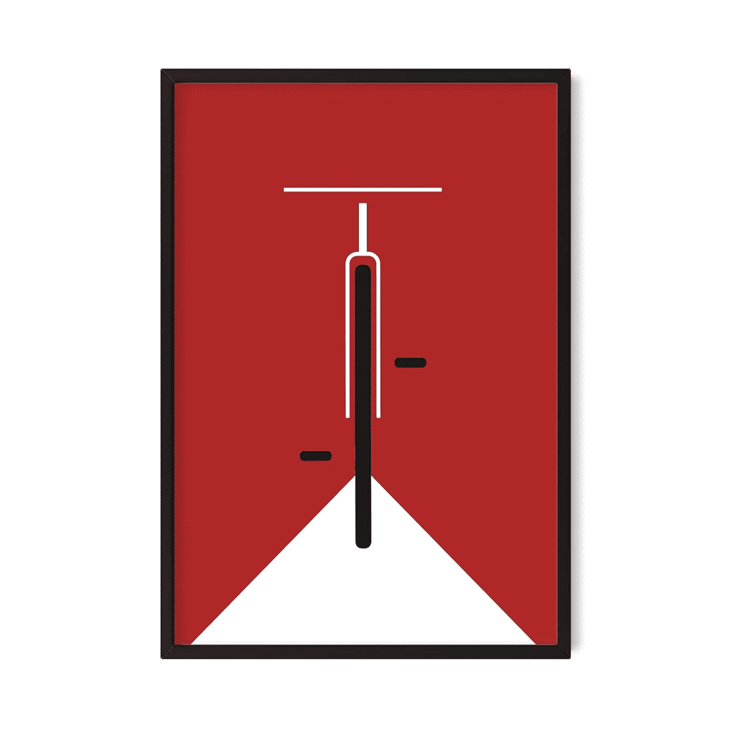1920s Bicycle (Red) - Postor.pk