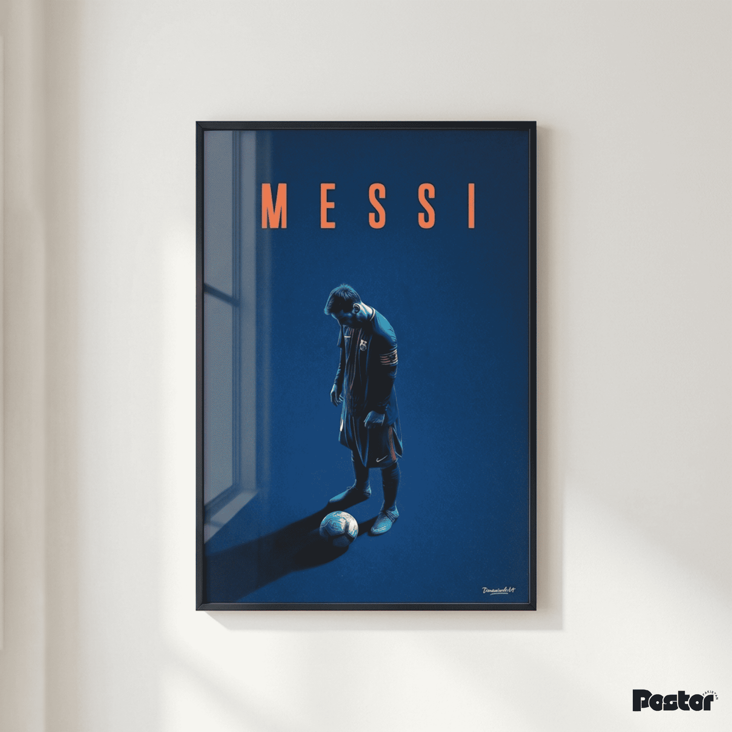 Lionel Messi Deep Blue Shadow