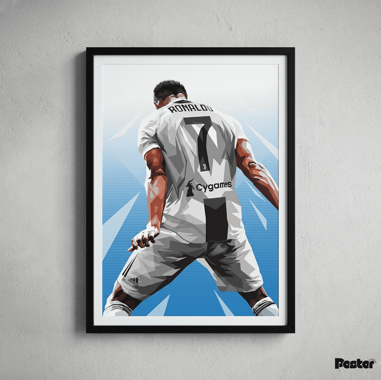 Cristiano Ronaldo CR7 Juventus Legacy Framed Football Poster - #P119 - Postor.pk