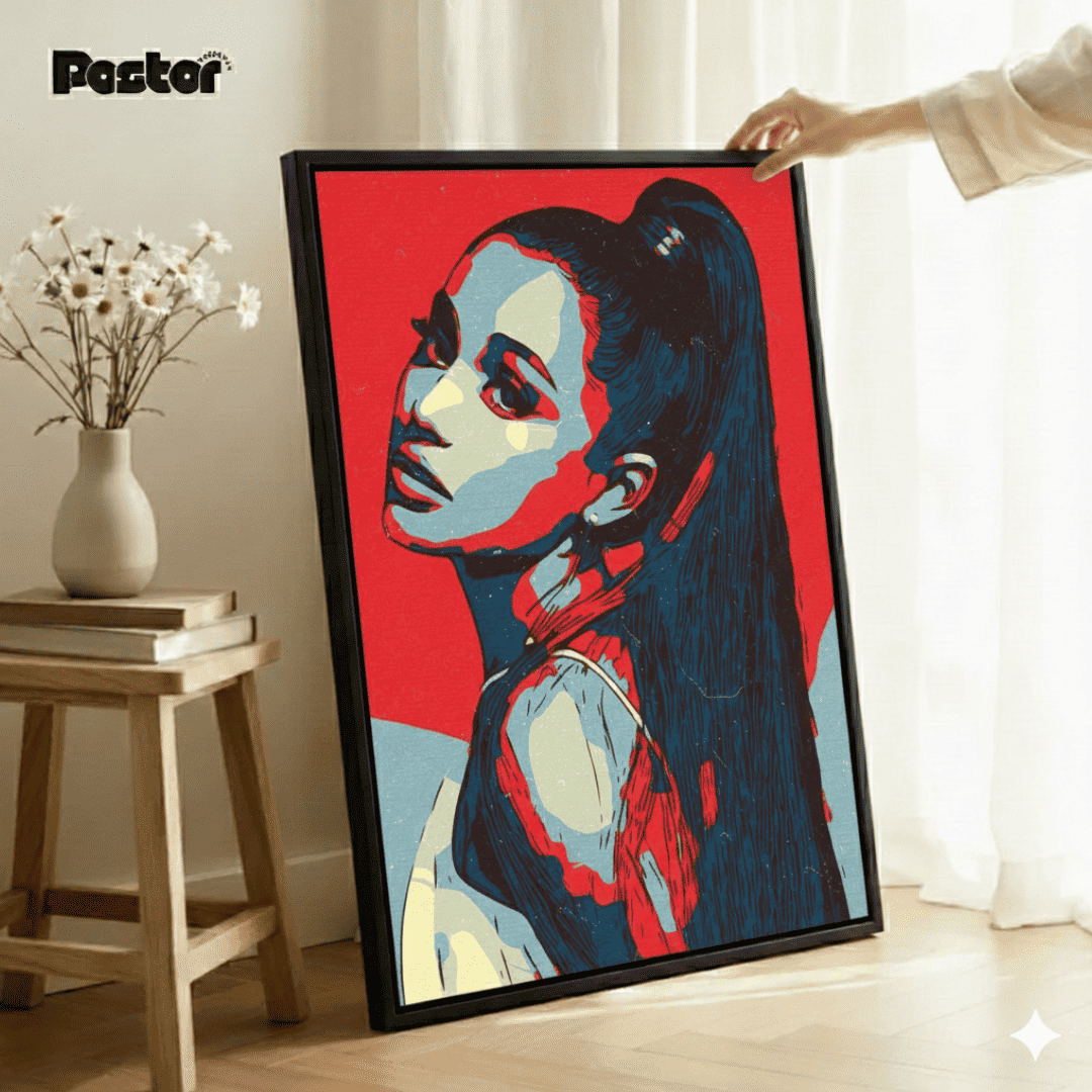 The Ariana Grande Pop Art Statement Piece - Framed Poster #P122 - Postor.pk