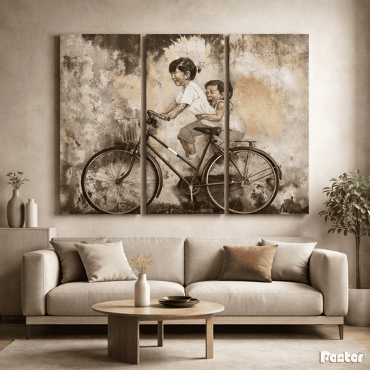 Youthful Journey - 3 Panel Wall Art - #3SA015 - Postor.pk