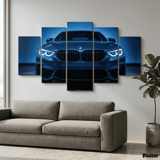 BMW M5 Competition Shadow Edition | 5-Panel Canvas Wall Art