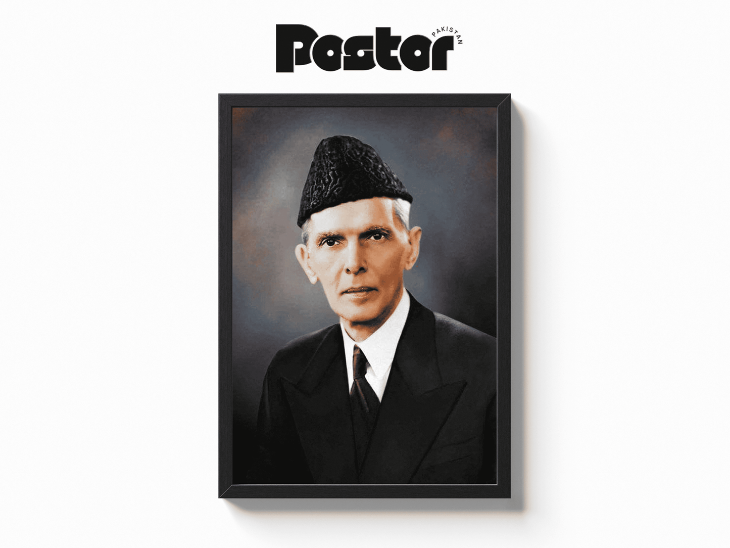 Quaid-e-Azam Muhammad Ali Jinnah Framed Art Poster - #P017