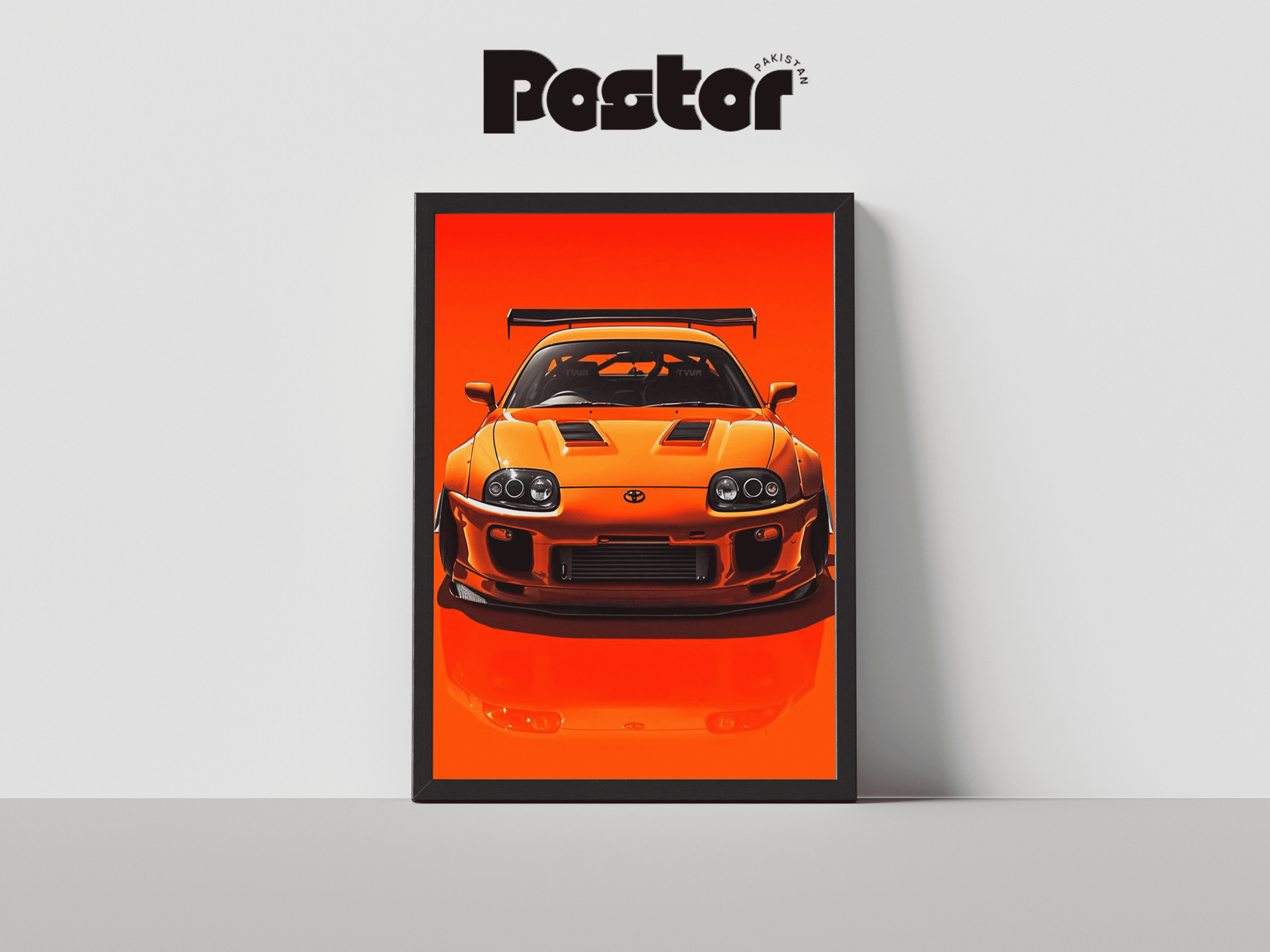 Toyota Supra MK4 JDM Car Framed Art Poster - #P033