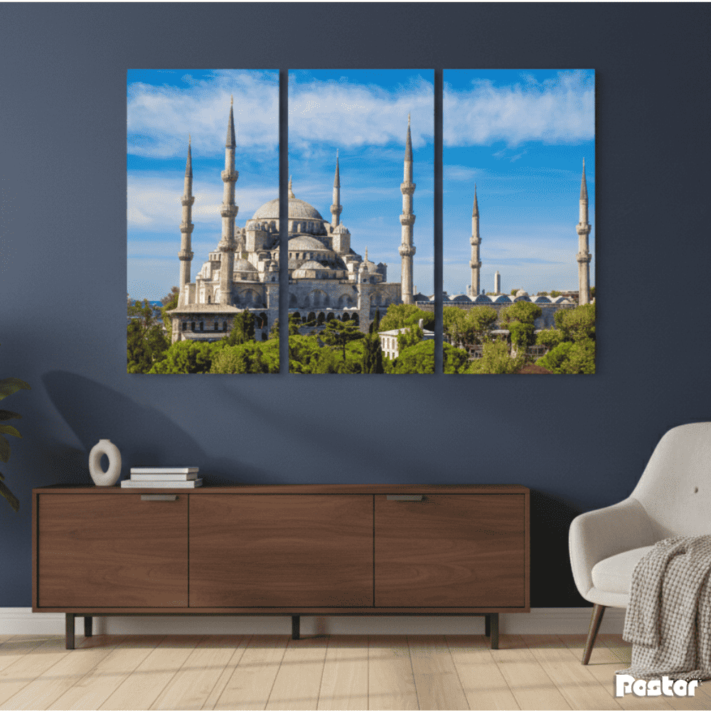 The Sultan’s Horizon - 3 Panel Wall Art - #3SA001 - Postor.pk