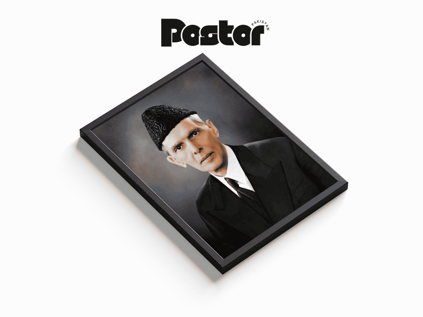 Quaid-e-Azam Muhammad Ali Jinnah Framed Art Poster - #P017