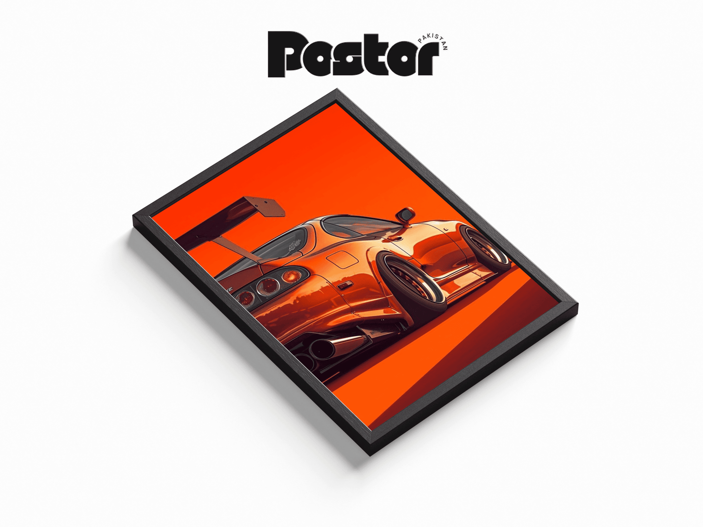 Toyota Supra JDM Car Framed Art Poster - #P030