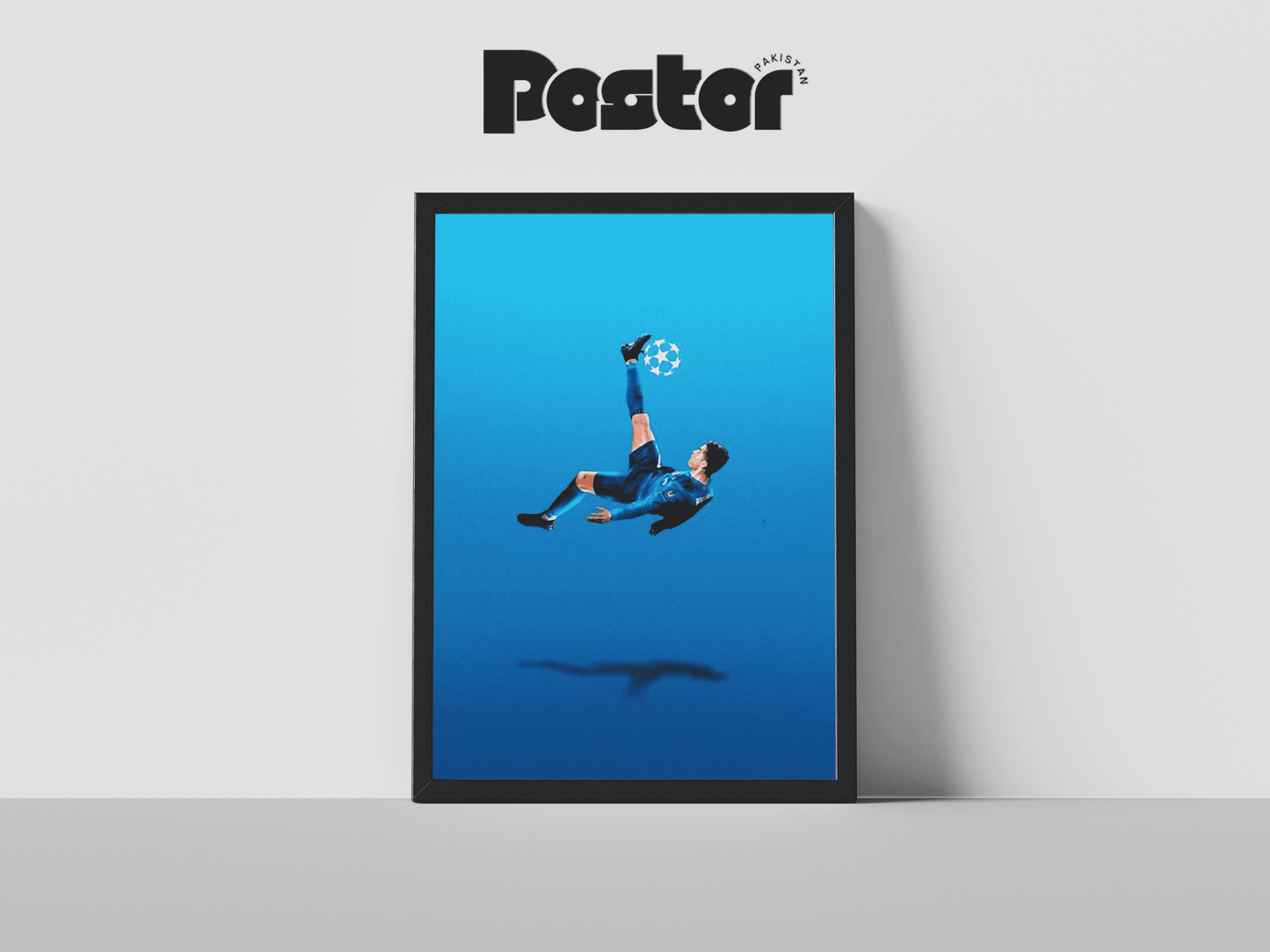 Cristiano Ronaldo Bicycle Kick Framed Art Poster - #P020