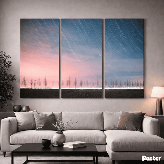 Stardust Horizon - 3 Panel Wall Art - #3SA008 - Postor.pk