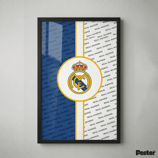Real Madrid Heritage Club Crest Framed Football Poster - #P136