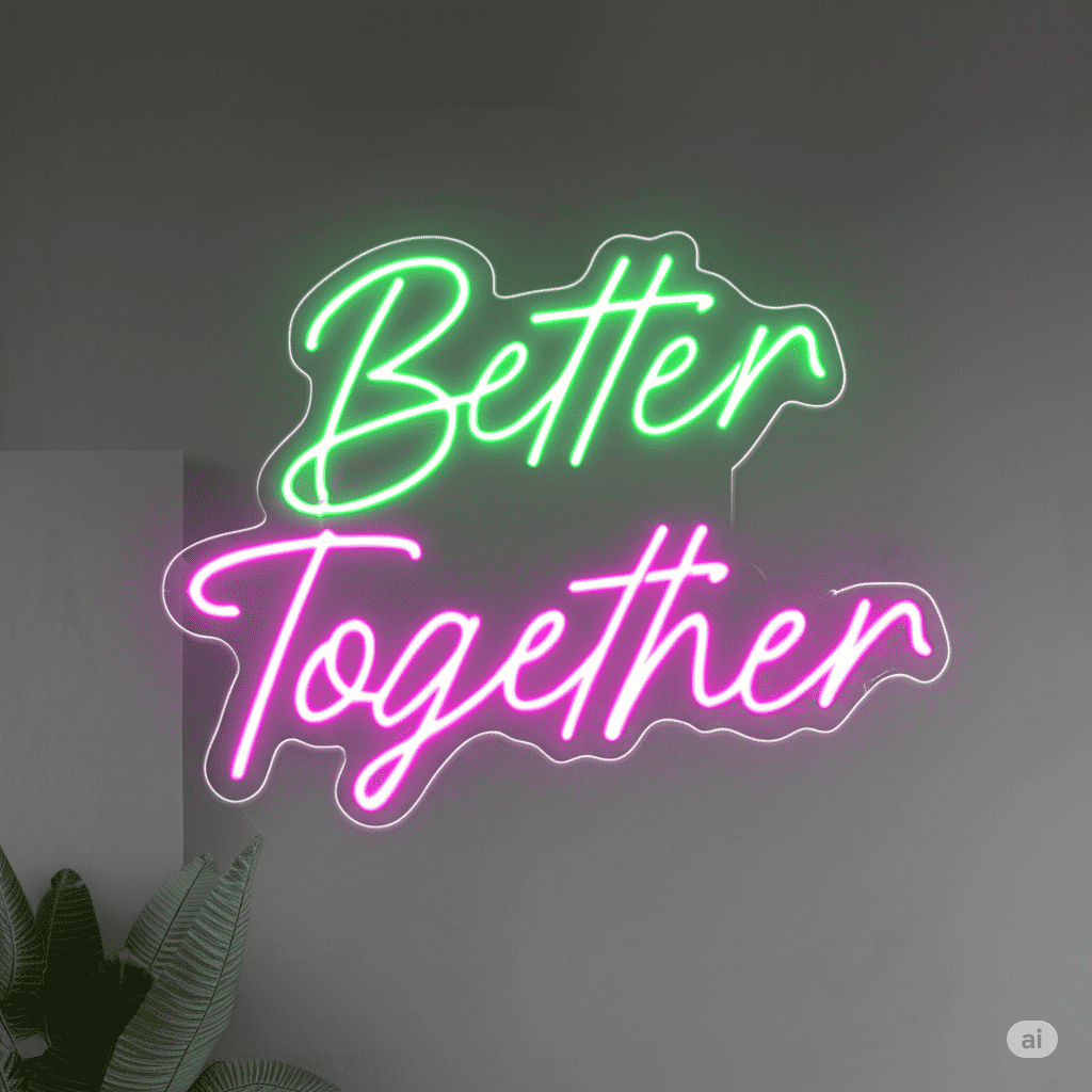 "Better Together" Neon Sign - #N001 - Postor.pk