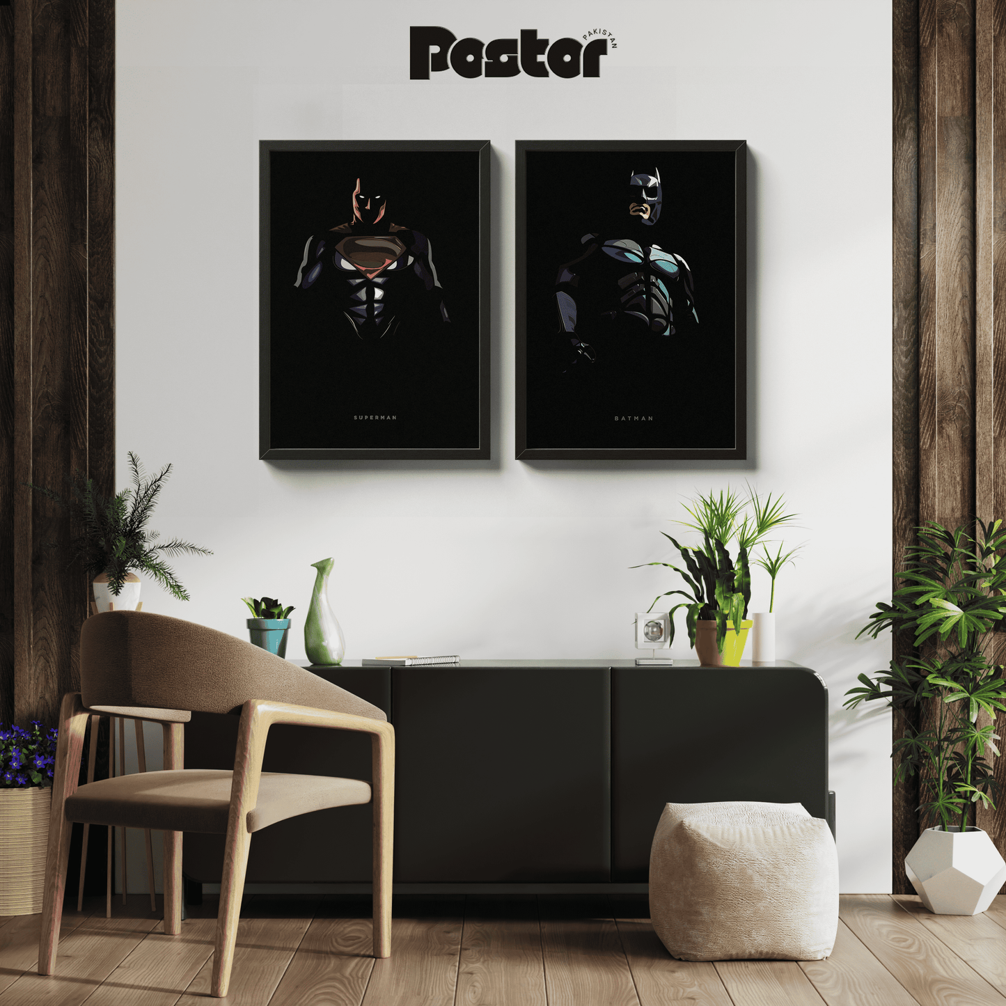 Superman X Batman Framed Poster Set - #P091