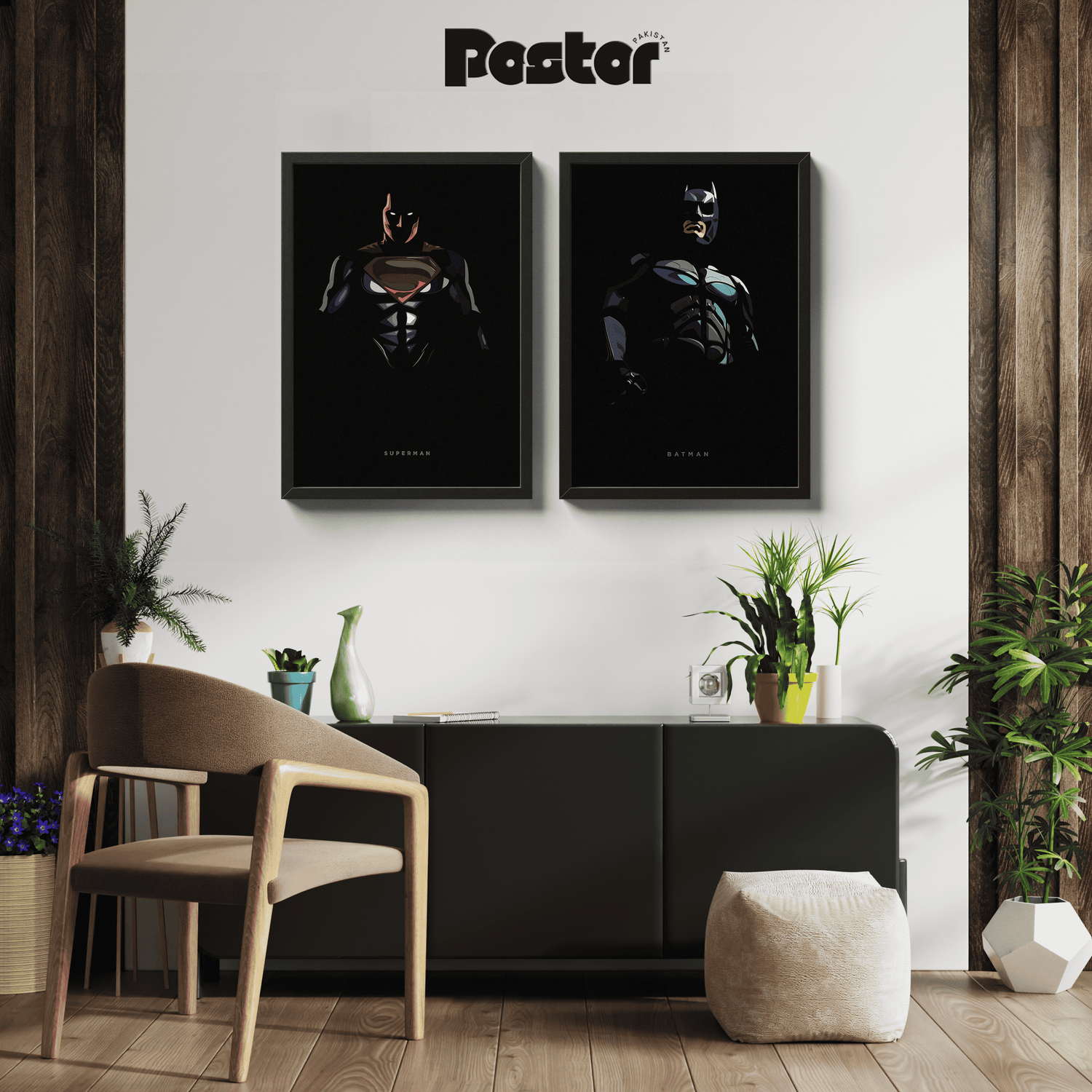Superman X Batman Framed Poster Set - #P091