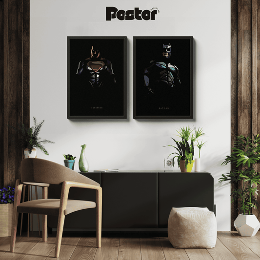 Superman X Batman Framed Poster Set - #P091