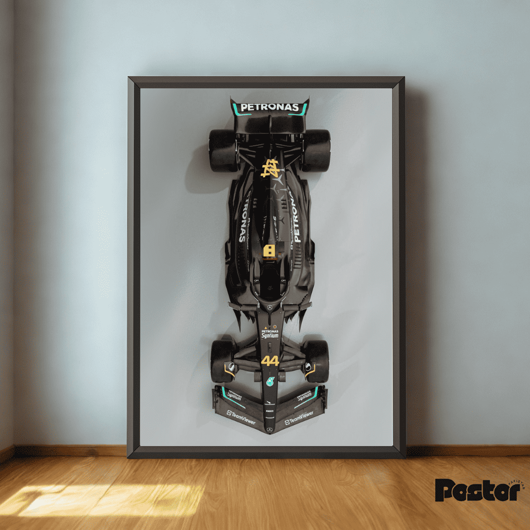 Mercedes & Ferrari Formula 1 Car 3-Piece Framed Poster Set - #P041