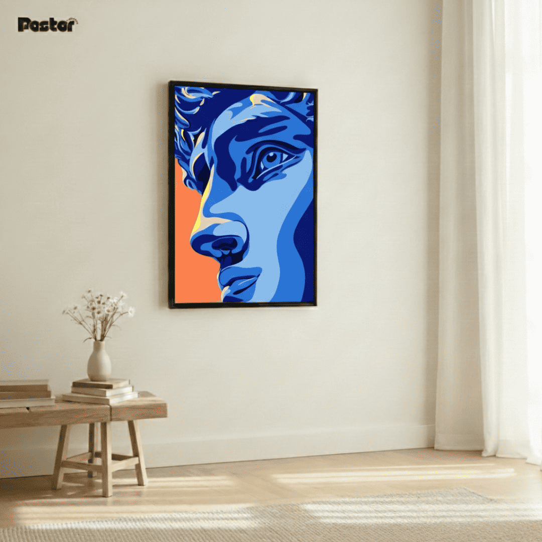 Pop Art David - Framed Poster #P125 - Postor.pk
