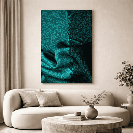 "Modern Monolith" Geometric Calligraphy Wall Art- #SP020