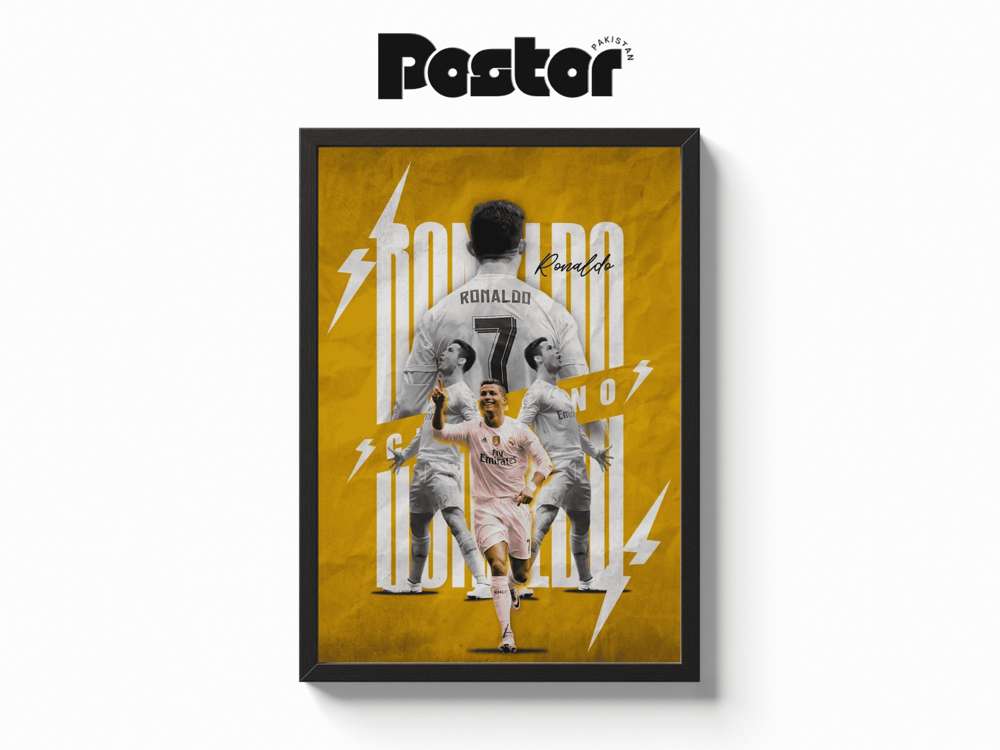 Cristiano Ronaldo "Sii!" Celebration Framed Art Poster - #P018