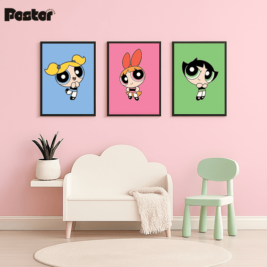 The Powerpuff Girls - Framed Poster Set - #P095 - Postor.pk