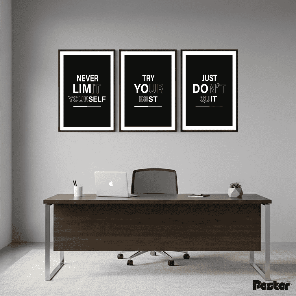 Motivational Quotes - Set of 3 Frames #P126